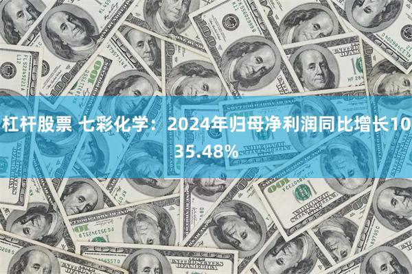 杠杆股票 七彩化学：2024年归母净利润同比增长1035.48%
