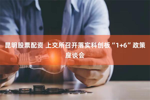 昆明股票配资 上交所召开落实科创板“1+6”政策座谈会